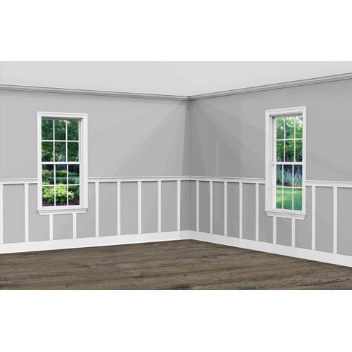 Ornamental Mouldings 92" x 75" 3D Wall Paneling in Brown Wayfair